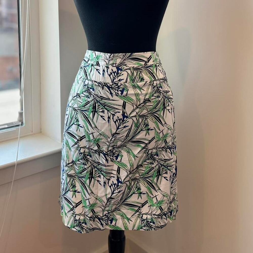 Saint Tropez Hawaii Florida Vacation Bamboo Print Short Skirt Sz 8